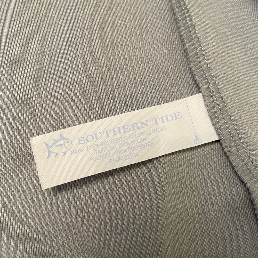 Like New Southern Tide JOSETTE Full Zip Jacket Light Gray Pockets Medium - Picture 10 of 14